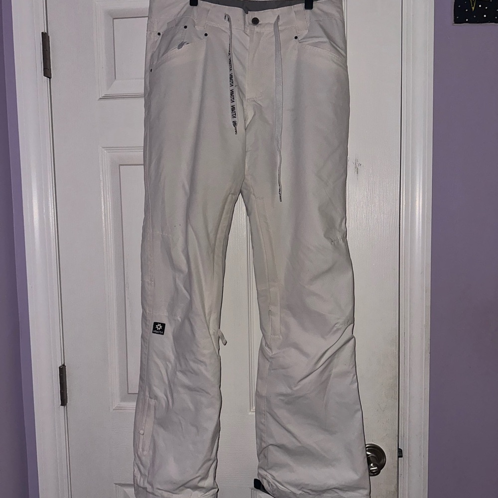 White Women's Boot Cut Ski Pants